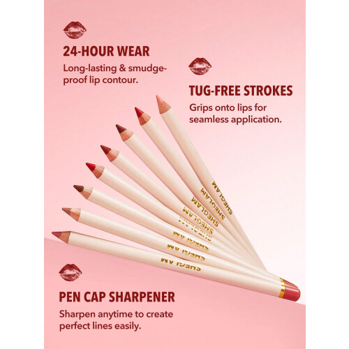 SHEGLAM Lápis de Lábios Lip Facts Altamente Pigmentado para Modelar e Esculpir Lábios 2