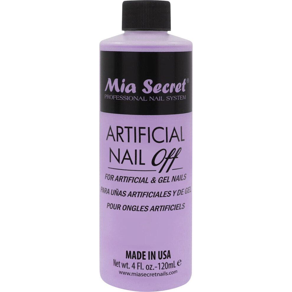 Mia Secret Professional Artificial Nail Off - Artificial &Gel Nails Remover (4Oz)