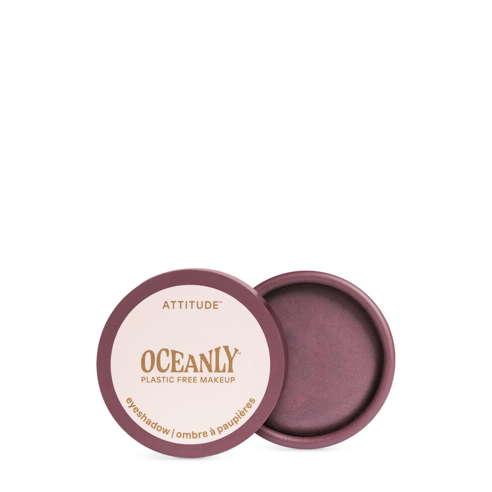 Attitude Cream Oceanly Eyeshadow Ewg Verified Single Shimmer Eyeshadow Plastic-Free Vegan Beauty And Makeup Berry Bliss 0.16 Fl Oz