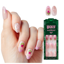 WICKED X IPRESS Design Paina kynsill HELPPOIN NO GLUE Mani Super Hold -liima ?ulip Harvest Pink Medium Manteli Sislt 30 tekokyntt 1 Prep Pad 1 M