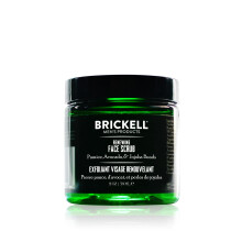 Esfoliante Facial Renovador Brickell para Homens, Natural e Orgânico com Pérolas de Jojoba