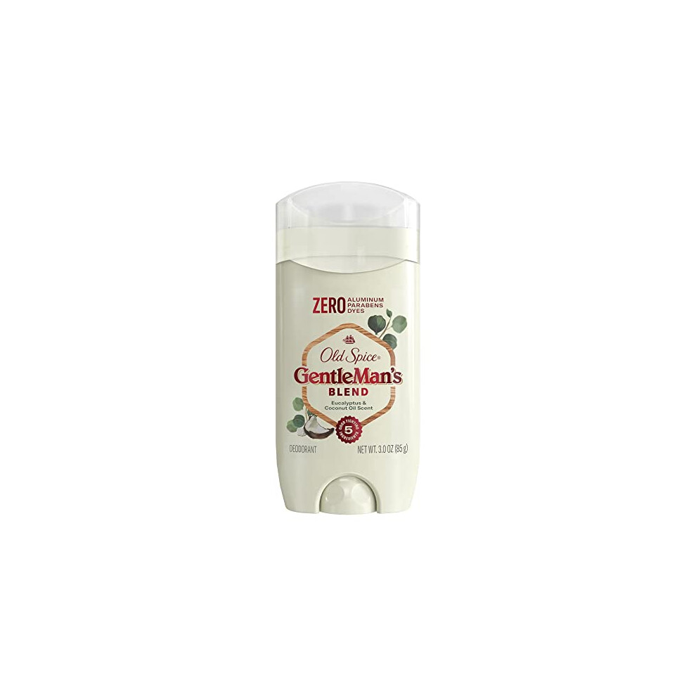 Old Spice Gentleman's Blend Deodorant Eucalyptus With Coconut Oil Aluminum Free 3.0 Oz