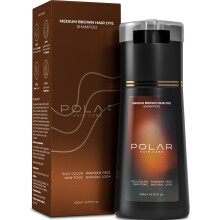 POLAR HAIR CARE Polar Haircare - Hajfestk sampon osz hajra noknek s frfiaknak (kzpbarna) termszetes hajfestk kszlet - flig tarts hajfestk