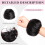 XIXISNOW Messy Bun Haarschmuck 100% Echthaar Chignons Scrunchie Lockiger Fluffiger Dutt 4