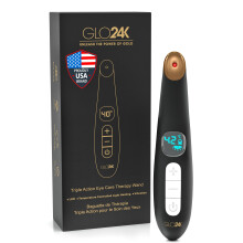 GLO24K Augenpflege-Schönheitsmassagegerät. Für strahlend schöne Haut rund um die Augen.