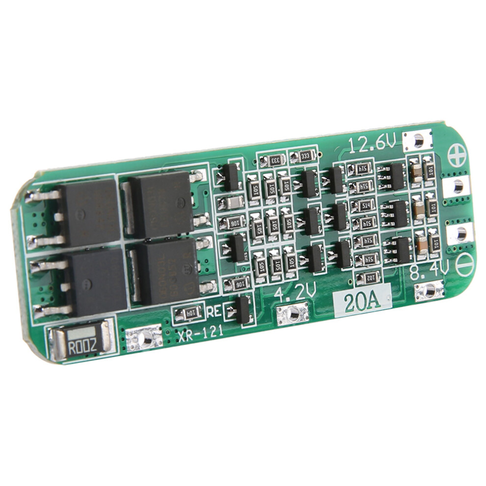 3S 12.6V 20A Lithium Battery Protection Board, 18650, Lipo, Compact 59X20x3.4mm 4671360197271
