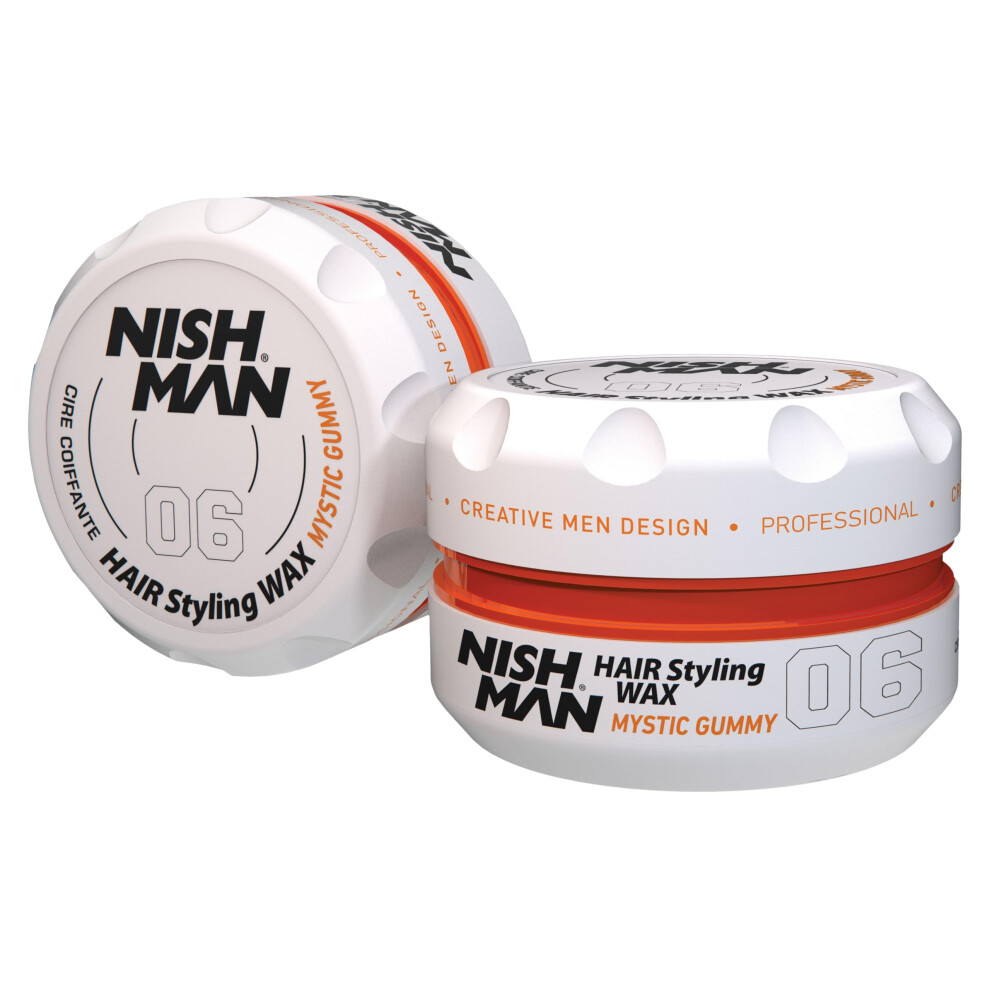 Nishman Orange Nish Man Hair Styling Gel Wax, 150 Millilitre