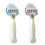 2x supporto a ventosa in plastica per rasoio - nero/azzurro/trasparente 1