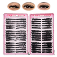 FANDIQ szempillafrtk 30D+40D+50D+60D+80D+100D szempillafrtk Wispy egyni szempillk macskaszemek 540db 8-16 mm-es D-gndr szempillahosszabbtso