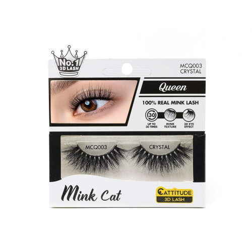 Ebin Mink Cat Queen Lashes Crystal