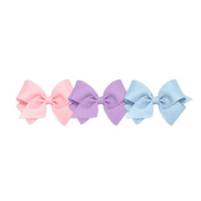 Wee Ones Girls' 3 st Set Solid Grosgrain Variety Pack p en WeeStay No-Slip Hrklmma Liten Ljusrosa Ljus Orchid Millennium Blue