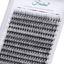 Fenshine Cluster Lashes Egyedi szempillk szles szr 0,07D 20D Curl 17mm DIY szempilla hosszabbt Egyedi puha muszempillk otthoni hasznlatra