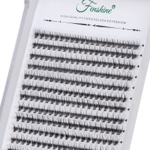 Fenshine Cluster Lashes Egyedi szempillk szles szr 0,07D 20D Curl 12mm DIY szempilla hosszabbt Egyedi puha muszempillk otthoni hasznlatra