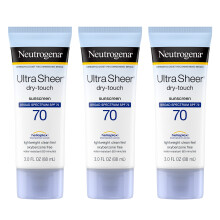 Loção Protetora Solar Neutrogena Ultra Sheer Dry-Touch, FPS 70, Leve e Resistente à Água