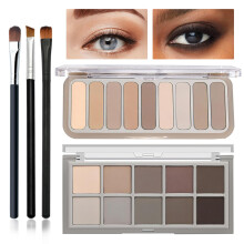 PPPanyiDi 2PCS Paletka lcen nahch ocnch stnu se tetcem na ocn stny Bezchybn prrodn make-up s paletou ocnch stnu Vysoce pigmentovan Neut