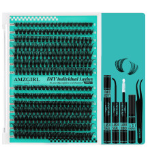Szempillafrt kszlet 320 db 60D DIY Egyedi szempillahosszabbt kszlet Lash Bond and Seal szempillaeltvolt szempillahosszabbtshoz Szempillafel
