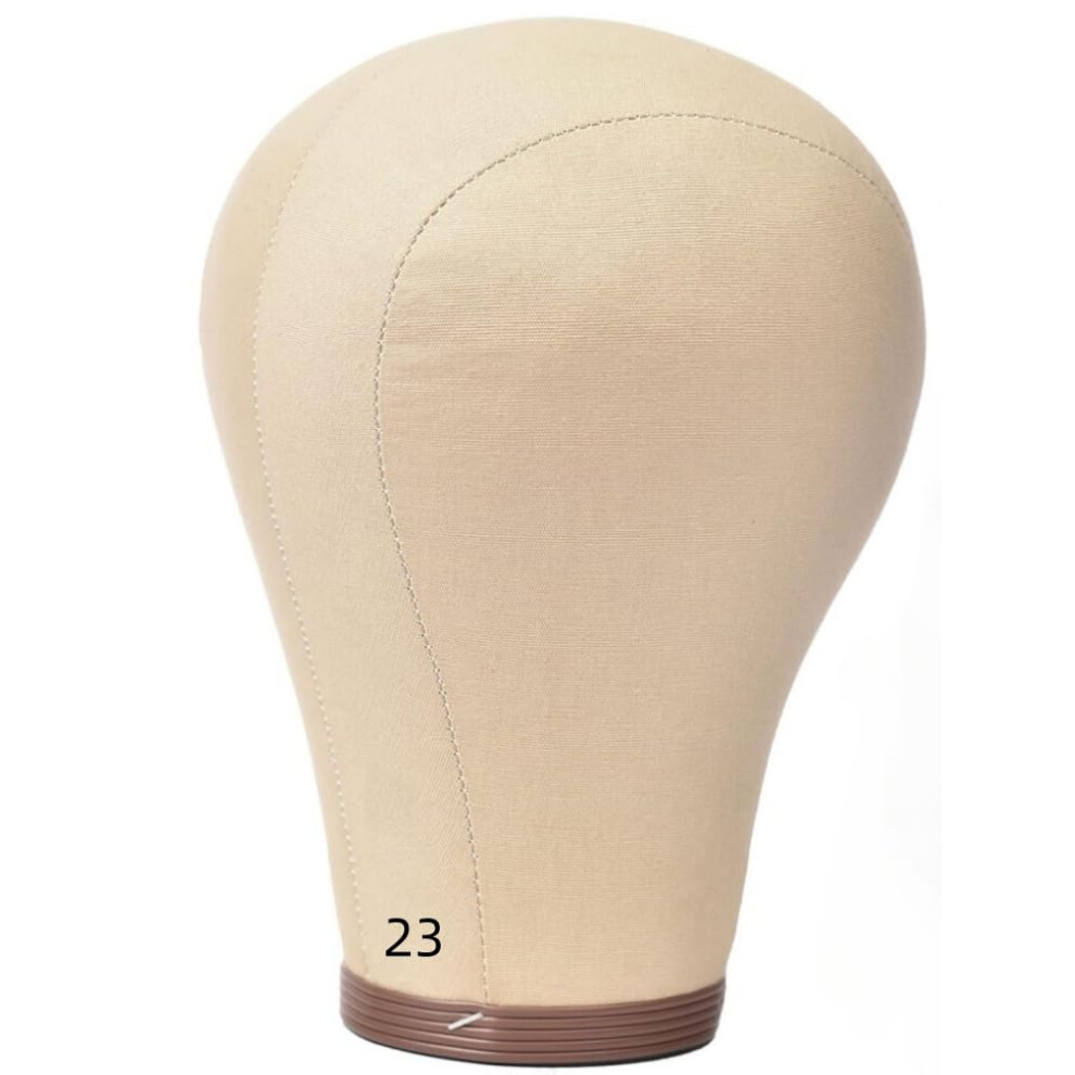 Monicass 23Inch Cork Canvas Block Head Mannequin Head Wig Display Styling Head