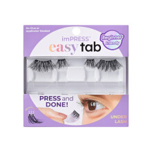 KISS imPRESS Falsies Easy Tab Press az ntapad szempillkon, fekete Demi Wispy 1 pr 810 mm-es belso, termszetes volumenu szempillafrt s 1 pr