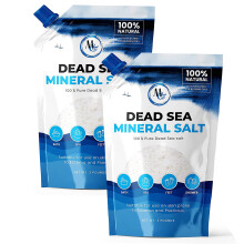 Marco Esra Sale del Mar Morto - Sali del Mar Morto per immersione Sale minerale per bagno doccia termale - Sale da bagno puro e naturale per pedi