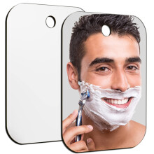 Miroir de douche sans bue pour le rasage Plus grand 10,7 x 8 pouces Petit miroir pour mur de camping Miroirs de voyage portables suspendre san