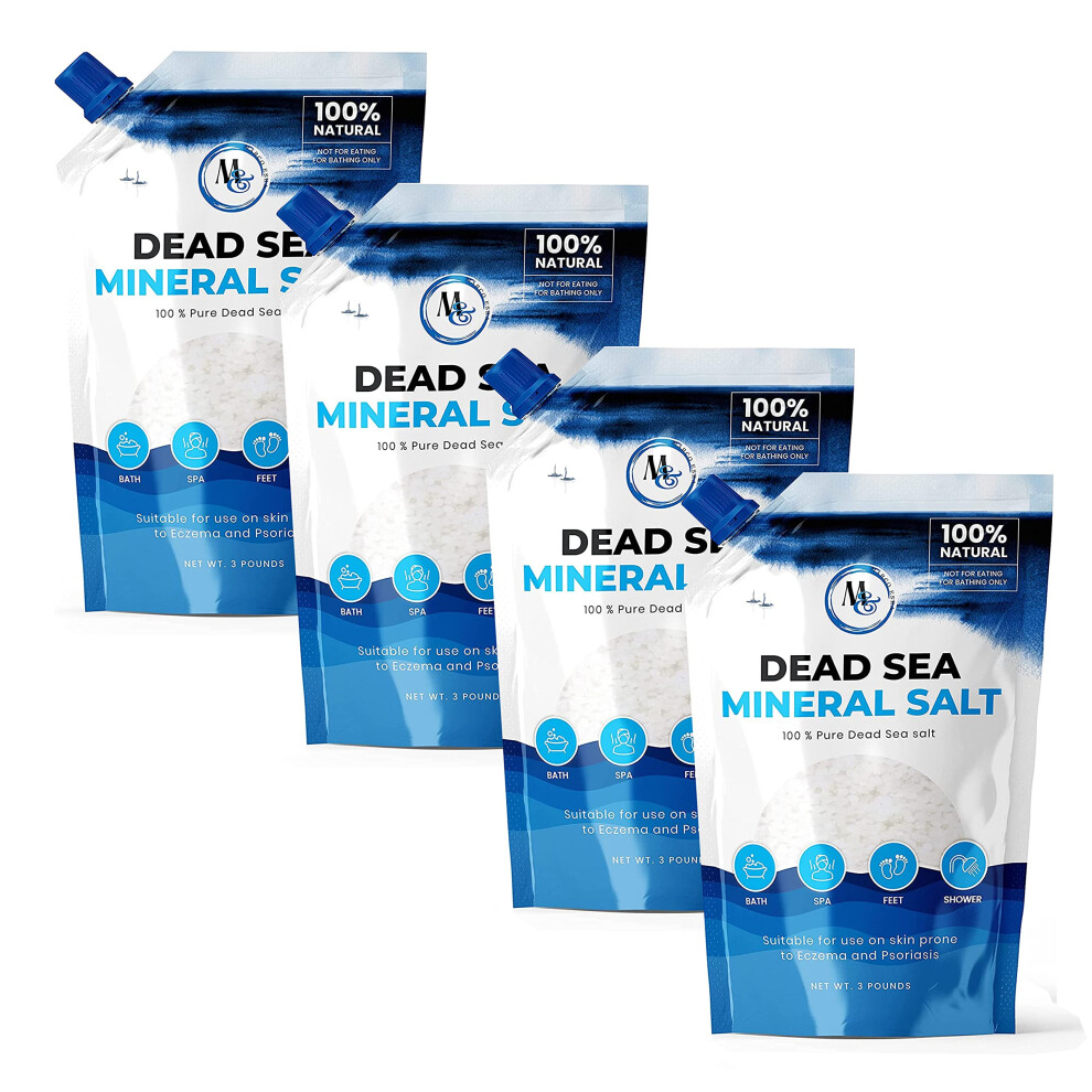 Marco Esra Dead Sea Salt - Dead Sea Salts For Soaking Mineral Salt For Bath Spa Shower - Pure And Natural Bath Salt For Foot Soak More Minerals T