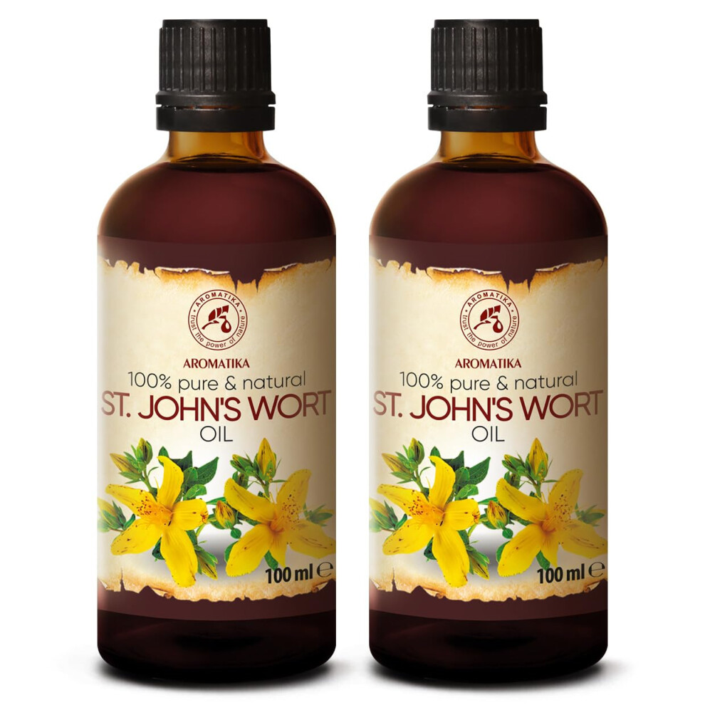 Aromatika Trust The St Johns Wort Oil 200Ml - Hypericum Perforatum - 100% Pure & Natural St John's Wort For All Skin Types - Beauty - Body Care - Massage Oil