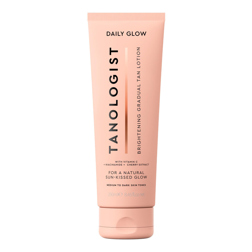 Tanologist Dark Brightening Daily Glow Gradual Self-Tanning Lotion, Medium - 250Ml