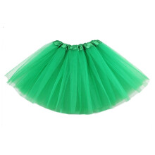 Tut? per ragazze da 2 a 8 anni Tutu classico con gonna in tulle elastico a 3 strati per bambina (Verde)