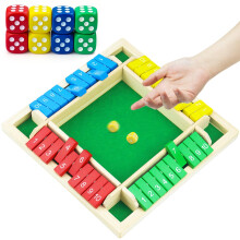 rytopt Shut The Box Game Terug naar schoolbenodigdheden 2-4 spelers familie houten bordtafel Rekenspellen voor volwassenen en kinderen Bordspellen Fa