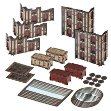 Jucoci Battlezone Creation Kit 9 STK Bordplade Terr?n Wargame Terr?ns?t Kompatibel med WH40K (Hvid)