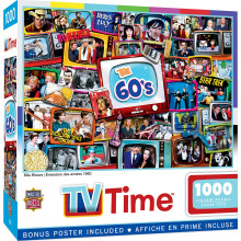 MasterPieces - Puzzle da 1000 pezzi Spettacoli TV nostalgici degli anni '60 Collage Intrattenimento retr? Divertimento per adulti Famiglia Bambin