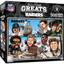 MasterPieces 500 brikkers sportspuslespil til voksne - NFL Las Vegas Raiders All-Time Greats - 15x21""""