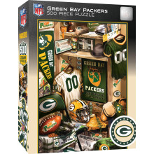 MasterPieces Game Day Puzzle da 500 pezzi per adulti - Spogliatoio dei Green Bay Packers della NFL - 15""x21""