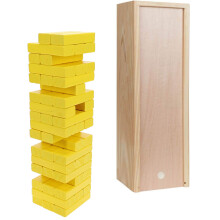 WE Games Gioco di societ? impilabile con blocchi di legno per adulti Tumble Tower Libro degli ospiti per matrimoni Giochi da tavolo alternativi I