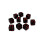 Dadi da gioco Hobby Monsters, 10 pezzi, 16 mm (nero con semi rossi) 1