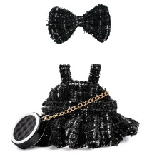Ropa para muecas para muecas de 17 cm Juego de 3 piezas hecho a mano de primera calidad con un estilo elegante y lujoso que incluye un vestido,