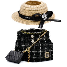 Ropa para muecas de 17 cm, hecha a mano de primera calidad con un estilo elegante y lujoso, juego de 3 piezas que incluye ropa para sombrero y b