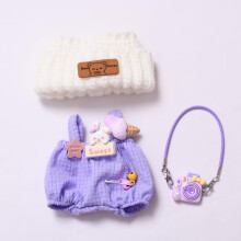 LYBHYQTII Clothes for 17cm Dolls, 3 Piece Set Includes a Camera Bag, Hat, and Clothes Stylish Adorable Dolls Clothes Accessories - Ideal for Collector