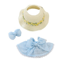 LYBHYQTII Ropa para muecas de 17 cm Lindo vestido de mueca hecho a mano de primera calidad, juego de 3 piezas que incluye un sombrero tejido, f