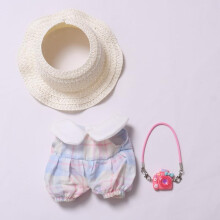 LYBHYQTII Clothes for 17cm Dolls High-End Fashion Cute Style Doll Outfit 3 Piece Set Including a Hat, Mini Camera Backpack and Clothes - Premium Dolls