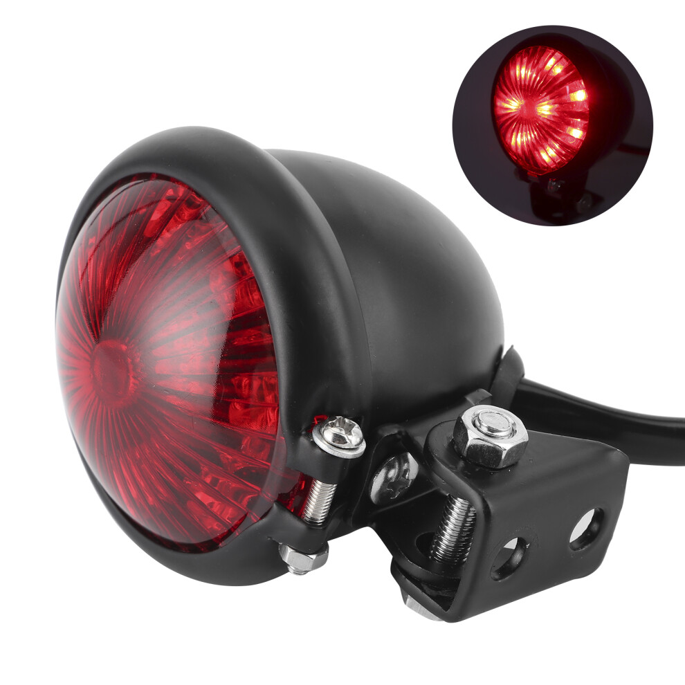 Universal 12V Led Motorcycle Tail Brake Lamp 15W Light/Black/Red 7901360197825