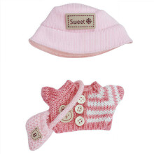 Abiti firmati per bambole da 17 cm, realizzati a mano all'uncinetto, set da 3 pezzi, accessori per abiti lavorati a maglia, con top in maglione r