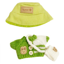 Abiti firmati per bambole da 17 cm, realizzati a mano all'uncinetto, set da 3 pezzi, accessori per completi in maglia per bambole, con maglioni v