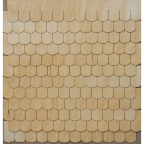 Greenleaf Miniature Fishscale Shingle Strips til dit dukkehus