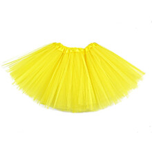 Tut? per ragazze da 2 a 8 anni Tutu classico con gonna in tulle elastico a 3 strati per bambina (Giallo)
