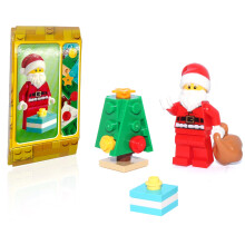 LEGO Vakantieminifiguur - Kerstman (met kleine kerstboom en cadeautje) 25 stuks