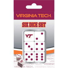 MasterPieces Game Day - NCAA Virginia Tech Hokies - 6-delt teamlogo ternings?t - D6 standardst?rrelse