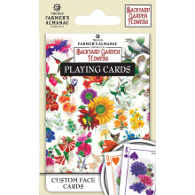 MasterPieces Officielt licenseret Farmer's Almanac Flowers Spillekort - 54 kortkort til voksne
