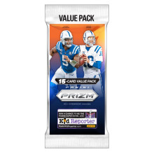 Caja de valor de tarjetas coleccionables de fϊtbol NFL Panini 2023 Prizm [15 tarjetas]