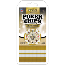 Masterpieces Casino - NFL New Orleans Saints - Fichas de pquer del equipo de 20 piezas